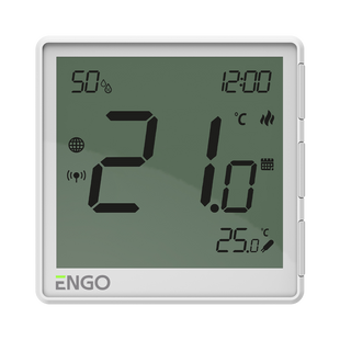 EONE-BATW - Накладний Інтернет-термостат ZigBee 3.0, жив. Li-ion 3,7V (білий)