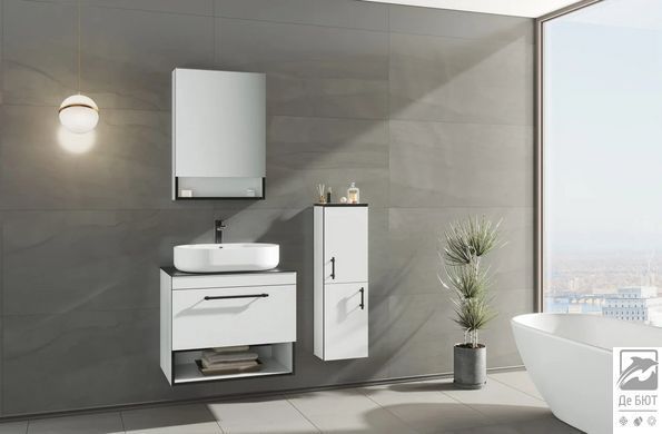Тумба з раковиною Imprese BLACK EDGE 71 см (f32117W)