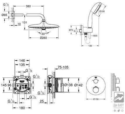 Душова система Grohe Grohtherm (34614SC5)