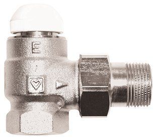 Термостатичний клапан HERZ-TS-E, кутовий,1"