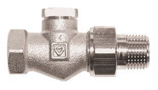Вентиль запірний RL-1, прохідний 1/2", зі спеціальною муфтою, ущільнення "сфера-конус".