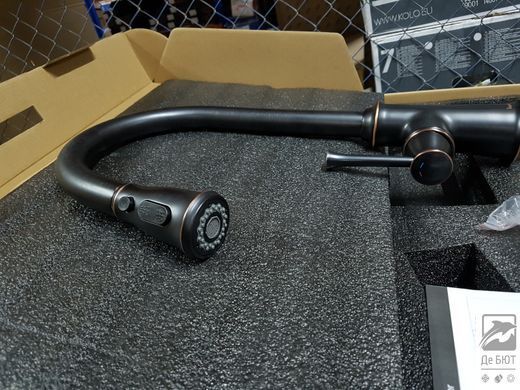 PODZIMA ZRALA змішувач для кухні з лійкою патинована бронза, IMPRESE ZMK02170815