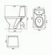 Унітаз-компакт Kolo Runa L89207000 сидіння Duroplast Soft-Close, косою випуск 30&deg;