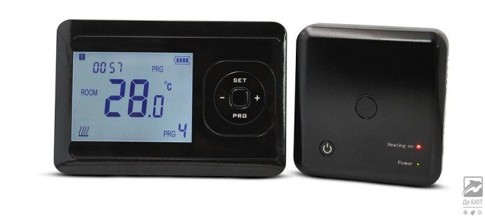 NEW! Безпровідний кімнатний термостат з WiFi управлінням Tervix Pro Line для газового/електричного котла із сухим контактом, чорний