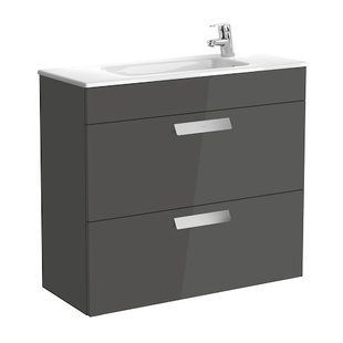 Тумба з умивальником Roca Debba 80 см, сірий антрацит A855907153