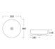 Раковина Volle 36 см (13-40-222G) золото/білий