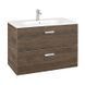 Тумба з умивальником Roca Victoria Basic, 80 см, кедр A855852423